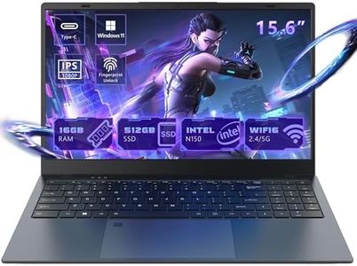 NINGMEI Laptop Computer | 15.6'' HD Display | 1920X1080 FHD IPS | Intel Celeron N5095 4-Core Processor |16GB RAM | 512GB SSD | Supports 160° Angle Opening | WiFi with Windows 11 Laptop, Gray