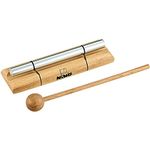 Nino Percussion Energy Chimes Instrument – Medium – with Beater – Gift Idea for Children from 3 Years – Wood and Aluminium, Natural (NINO579M)