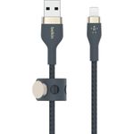 Belkin BoostCharge Pro Flex Braided USB Type A to Lightning Cable (2M/6.6FT), MFi Certified Charging Cable for iPhone 14, 13, 12, 11, Pro, Max, Mini, SE, iPad - Blue