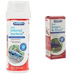 Interpet Anti Bacteria Aquarium Fish Treatment, 100 ml & Anti Fungus and Finrot Aquarium Fish Treatment, 100 ml