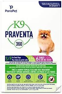 Parapet K9 Praventa 360 for Small Dogs, 6 Tubes