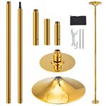 PRIORMAN Pole Dancing - 45mm Spinning & Static Dance Pole Portable Dance Pole for Studio & Home Fitness(Gold)