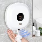 Automatic Hand Soap Dispenser,Foaming Touchless Hand Soap Dispenser 10.58oz Wall Mount Rechargeable Soap Dispenser Waterproof Pump for Bathroom, Kitchen…