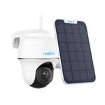 Reolink 3MP Solar Security Camera Outdoor Wireless, 2.4 GHz WiFi Battery Powered Camera with 360° Pan-Tilt View, Person/Vehicle Detection, Two-Way Audio, SD/Cloud Storage, Argus PT Lite+ Solar Panel