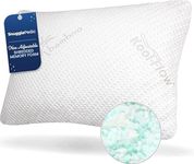 Snuggle-Pedic Shredded Memory Foam Pillow - The Original Cool Pillows for Side, Stomach & Back Sleepers - Sleep Support That Keeps Shape - College Dorm Room Essentials for Girls and Guys - Queen