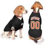 Custom Dog Baseball Jersey with Nam