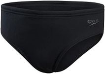 Speedo Boy's Eco Endurance+ Brief, Black, 7-8 Years