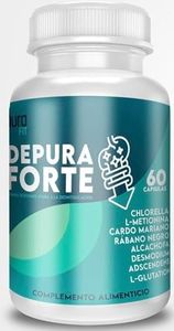 Detox Hígado Depurativo Drenante | Digestión Limpieza Intestinal | Cardo Mariano + Alcachofa + Rábano Negro + Alga Chlorella + L-Metionina + Desmodium | 60 cápsulas | Laboratorio y Fabricado en España