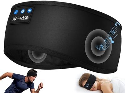 LOVE EYE Bluetooth Schlafkopfhörer Stirnband, Ultradünne Kopfhörer zum Schlafen für Seitenschläfer, Weiches Schlaf Headband mit Bluetooth 5.4 für Yoga, Reisen und Sport, Schwarz