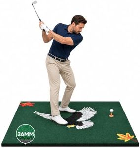 Chanjor Golf Hitting Mat, 26mm Thickened 4ft x 4ft Practice Mat