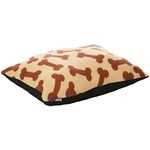 Bunty Boneo Dog Bed Cushion Soft Washable Fleece Fur Warm Pet Pillow Basket Insert - Cream - Small