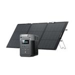 EF ECOFLOW Solar Generator DELTA 2 with 160W Solar Panel, LFP(LiFePO4) Battery, Fast Charging, Portable Power Station for Home Backup Power, Camping & RVs