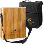 GECKO Travel Cajon Box Drum-Wooden Percussion Box Musical Instrument Cajon Box Drum Basic Box Drum with Carrying Bag