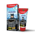 Colgate Kids Toothpaste For 6+ Years, Batman, Bubble Fruit Flavour, Gentle Protection, Enamel Protection Tooth Paste With 50% Lesser Abrasive Formula For Protecting Against Cavities, 80 Gram