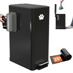 Dog Poop Trash Can Outside, 1.3 Gal Metal Small Outdoor Trash Can with Lid for Dog Poop, Dog Waste Container with Pedal, Dog Poop Garbage Can, Dog Poop Trash Can, Backyard Odor Control