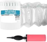 Innovative Haus 330 Count 4x8 Inflatable Air Pillows for Shipping to Fill Void in Package - Hand Pump Included. Packing Filler for Shipping. Packaging Air Bags - Great Purse Stuffers for Shape