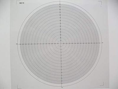 SUXING Optical Comparator Chart for Profile Projector Overlay Chart 330mm