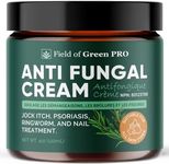 Anti-Fungal Cream by Field of Green | Jock Itch, Psoriasis, Ringworm, and Athlete's Foot | Burning, Cracking, Dead Skin | Exfoliate Care | Daily Protection (4 oz / 120g)