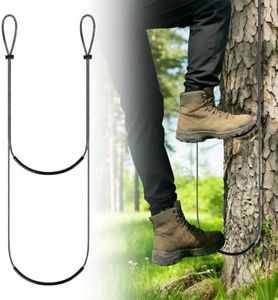 Nezylaf Climbing Stick Aider for Hunting - 2-Step Lightweight Rope for Climbing Sticks - Compact Ladder Tree Stand Rope Steps for Saddle Hunting, Only 80g-Loads Up to 800 LB