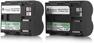 Powerextra 2 Pack 2200mA BP-511 BP-511A Replacement Battery for Canon EOS 5D, 50D, 40D, 20D, 30D, 10D, Digital Rebel 1D, D60, 300D, D30, Kiss Powershot G5, Pro 1, G2, G3, G6, G1, Pro90 Digital Cameras