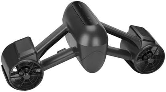 SEAEDISON Underwater Scooter, Water Scooter for Adults/Kids with Dual Motors, 2 Gear Speed Switch, 164ft Depth with Camera Compatible, Sea Scooter for Scuba Diving Snorkeling Water Sports (Black)