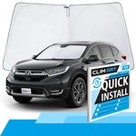 CLIM ART Windshield Sun Shade for Honda CR-V (CRV) 2017-2022 - Custom-Fit Foldable Car Sun Shade - Car Sunshade - Vehicle Sun Protector - Front Auto Windshield Cover, Car Windshield - WS7001