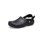 Crocs Unisex-Adult Classic Work Clogs, Slip Resistant Shoes, Black, 9 Women/7 Men