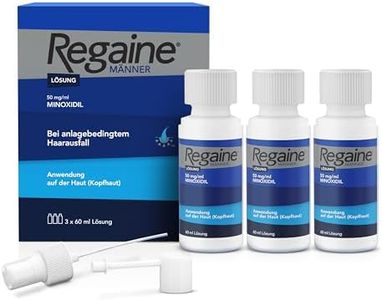 REGAINE Männer Lösung: Mit 50 mg/ml Minoxidil (5%) bei erblich bedingtem Haarausfall, 3-Monatspackung, 3 x 60 ml