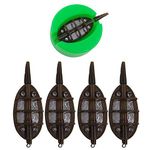 Carp Fishing Inline Method Feeders Set with 1 Quick Release Mould Coarse for Bait Holder Tool