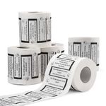 THE TWIDDLERS - 5 Rolls of Novelty Toilet Roll, Funny Toilet Paper with Hilarious Jokes, Funny Loo Bathroom Accessory for Xmas, Joke Presents Funny Present for Christmas for Kids & Adults