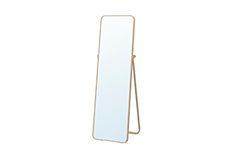 YOUMEPRIME Ikornnes Standing Plastic Frame Mirror, Ash, 52X167 Cm (20 1/2X65 3/4 "), Framed, Rectangular, Floor