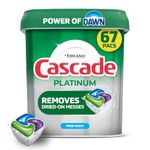 Cascade Platinum Dishwasher Detergent Pods, Dish Detergent Soap, Fresh Scent, 67 Count