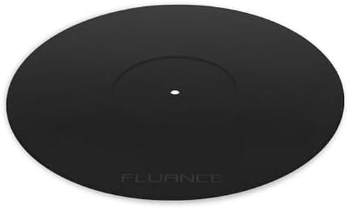 Fluance Turntable Platter Mat (Rubber Black) ? Durable Audiophile Grade Silicone Design for Vinyl Record Players (PFHTRP)