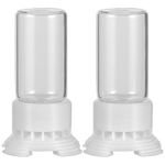 Yardwe Ant Water Feeders 2pcs Ant Mini Liquid Feeder Plastic Transparent Bird Water Dispenser Ant Breeding Containers Nest Ant Farm House for Ant