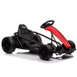 Kids Republic 24V Electric GoKart - Outdoor Racer Drifter Go Kart Drift Car for Kids and Adults with Upgraded Design (Red cover)