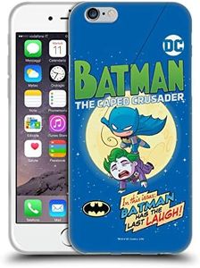 Head Case Designs Officially Licensed Super Friends DC Comics Batman Toddlers Comic Covers Soft Gel Case Compatible with Apple iPhone 6 / iPhone 6s