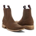 Soto Boots Mens Cowboy Botin H50043, Tan Nubuck, 5 UK