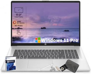 HP 2026 17 Touchscreen Laptop Computer, 17.3" HD+ Anti-Glare Display, AMD Ryzen 5 7530U, 16GB RAM, 512GB PCIe SSD, AMD Radeon Graphics, Numeric Keypad, Windows 11 Pro, Computer for Business & Students