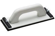 Meister Hand Sander Plastic - Foam Rubber Coating - 240 x 80 mm - with Tensioning Device for Grid Linen/Drywall Sander/Universal Sander/Drywall Sanding Board / 4137800