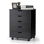 IFANNY 5 Drawer File Cabinet, Mobil