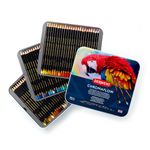 Derwent Chromaflow Pencils, Set of 72 in Tin, 3.5mm Round, Premium Core Strength, Blendable with Smooth Texture, Ideal for Drawing, Colouring & Layering, Professional Quality, 2306014