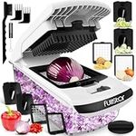 4-in-1 Vegetable Chopper Onion Chopper Food Chopper Manual Spiralizer - Salad Chopper Veg Dicer Veg Chopper - Potato Cutter Onion Dicer Vegetable Dicer - Kitchen Multifunctional Vegetable Cutter