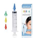 TopQuaFocus Ear Wax Removal Ear Cleaning Kit Cleaner Irrigation Flusher Tool Good Silicone Nozzle Reusable Household Universal Cleaning Kit