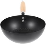 ABOOFAN Wok Pan 14.5 Inch, Wrought 