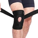 NTRH Knee brace for arthritis,ACL and meniscus tear,Open-Patella Stabiliser,Adjustable Knee Support for Joint Pain,Ligament Injury,Sport Knee Support for Men Women (BLACK)