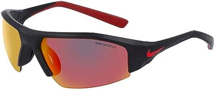 Nike SKYLON ACE 22 M DV2151 Sunglasses, 010 Matte Black/Red Mirror, One Size