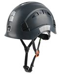 GREEN DEVIL Safety Helmet Hard Hat Adjustable Lightweight Vented ABS Work Helmet for Men and Women 6-Point Suspension ANSI Z89.1 Approved Ideal for Industrial & Construction