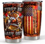 SANDJEST Firefighter Tumbler 20oz F