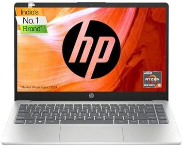 HP Laptop 14, AMD Ryzen 5 7520U, 14-inch (35.6 cm), FHD, 8GB LPDDR5, 512GB SSD, AMD Radeon Graphics, FHD Camera w/Privacy Shutter, Backlit KB (Win 11, MSO 2021, Silver, 1.4 kg), em0026AU