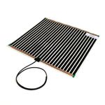 Kudos-Trading Mirror Heater Demister Pad Heated Mist Free Bathroom Makeup Shaving Demista IP44 Rating Mirror Defogger Anti-Fog Easy to Clean Self-Adhesive No More Steam. (MH7030 500 x 530mm).